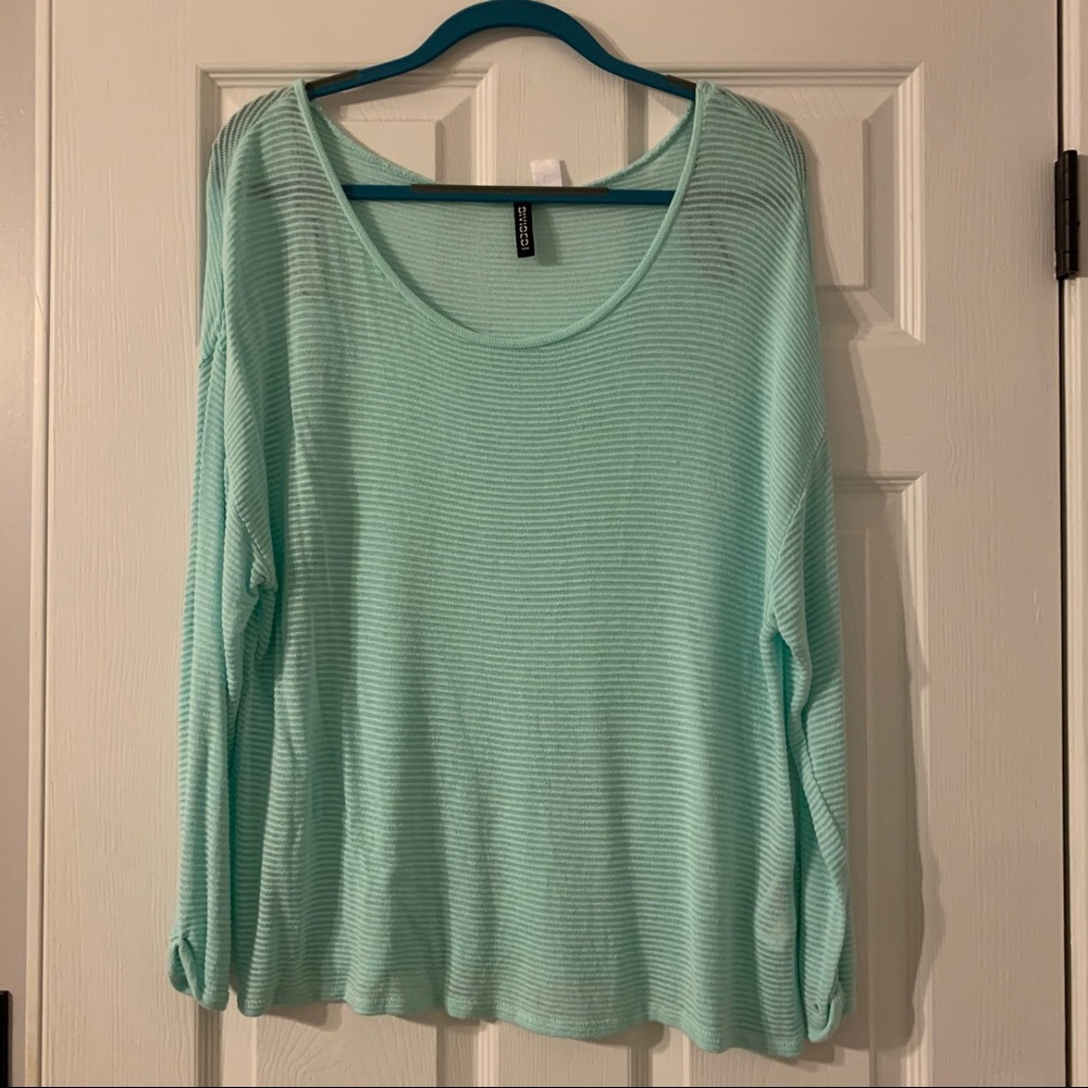 DIVIDED Long Sleeve Ribbed Sweater